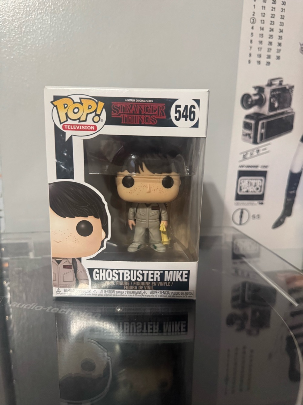 Funko Pop! Stranger Things Ghostbuster Mike - Beige, Black, White